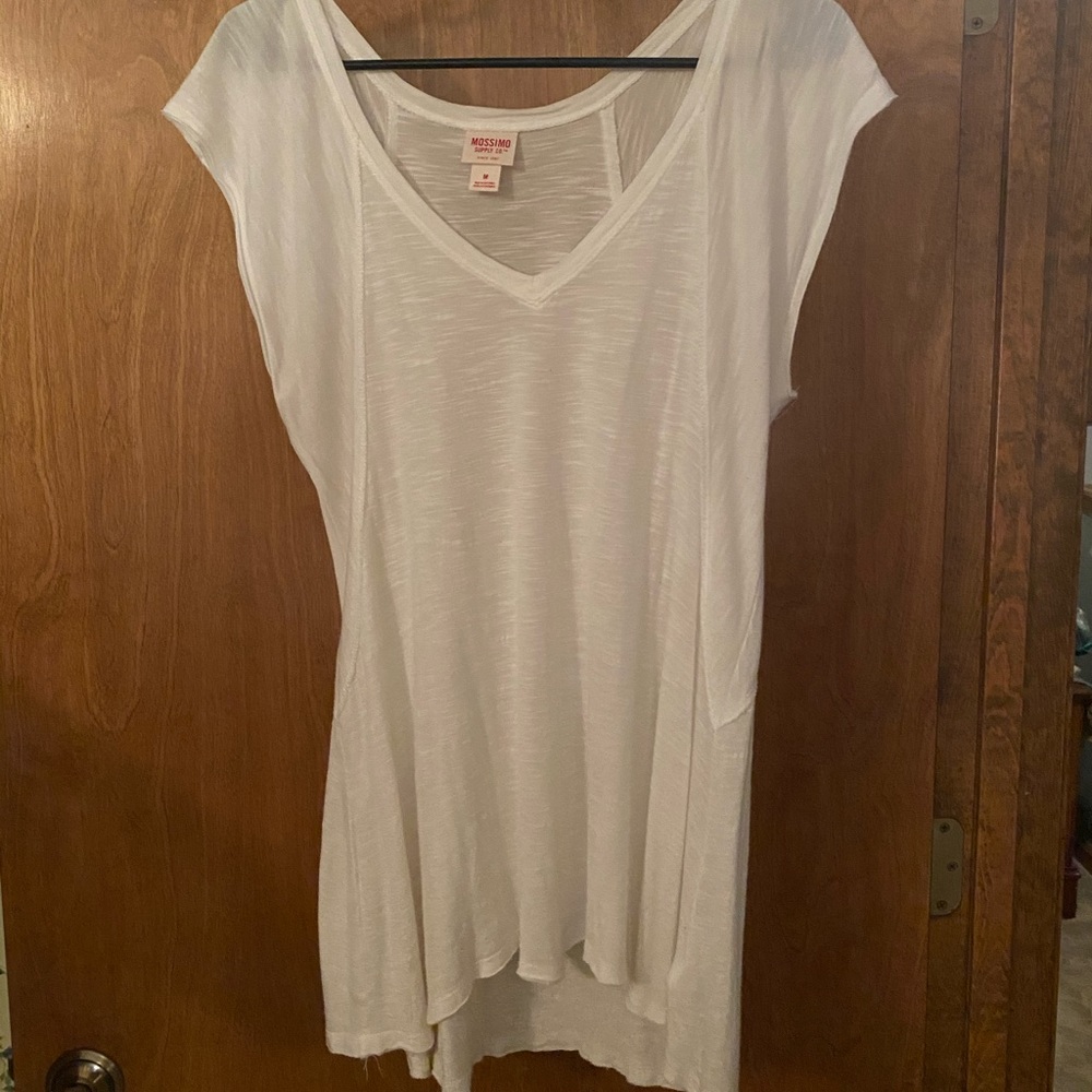 Plain White V-Neck